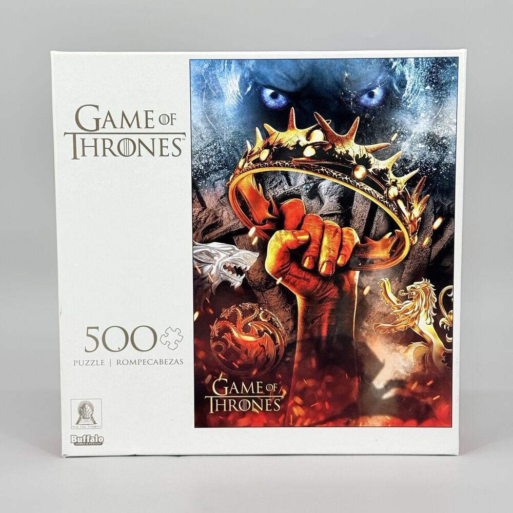 Buffalo Game of Thrones "For the Throne" 500 Piece Jigsaw Puzzle Complete